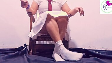 සුදු ගවුමෙන් මෝල් වෙච්චි කෙල්ල, ලේසි නැහැ තියෙන ගාය,ලස්සන සුදු බොලේ වගෙ කැල්ල,asian Girl Amazing Fun