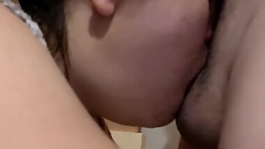 Boyfriend Fucks my Mouth and Cums | Amazing Blowjob