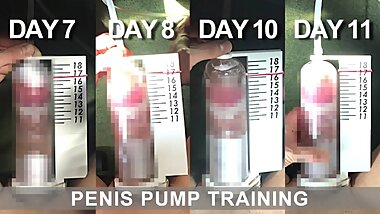【100日後にチンコ大きくなる僕 Day7~11】I will have a Bigger Cock in 100 Days. Penis Pump Training. 【SEASON 1】