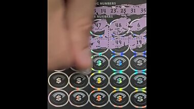 Scratching Lotto Tickets 30 Dollar Big one Let’s see if I Won