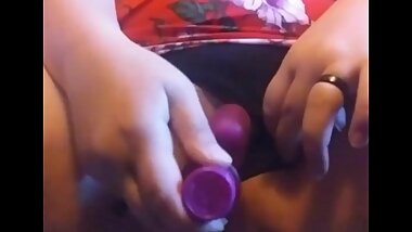 Playing with Vibrator Panties to the Side