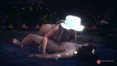 Hentai Fucking under the Rain