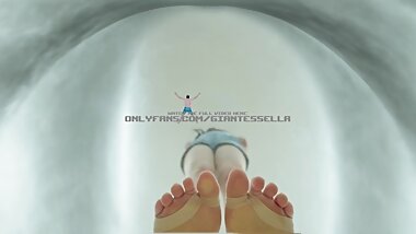 Giantess Crushs Tiny Person for your Entertainment