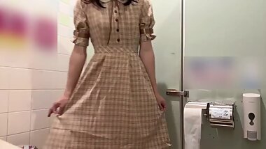 [crossdressing] Japanese Masturbation with a Lot of Ejaculation in a Cute Uniform 💕