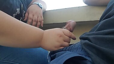 BBW Teen Pinay Public Handjob